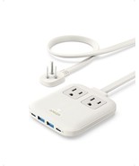 Anker 6-in-1 Nano Charging Station 2-Outlets Power Strip 67W USB-C Charg... - £89.40 GBP
