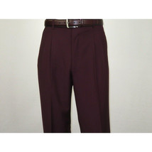 Men Apollo King Double Breasted Suit Classic Peak Lapel Pleated DM29 Burgundy image 11