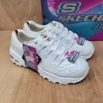 Skechers Sport Women&#39;s D&#39;lites 7.5 EW Sneaker Shoes White Footwear 11550 - £60.21 GBP