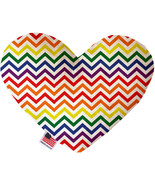 Rainbow Chevron 6 Inch Heart Dog Toy - €23,05 EUR