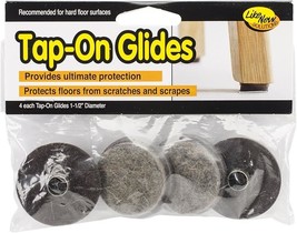 Tap-On Chair Leg Glides Heavy Duty Felt Slider Pads 1.5 Inch Diameter - $8.06