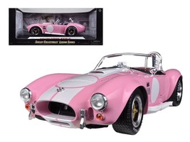 1965 Shelby Cobra 427 S/C Pink with White Stripes with Printed Carroll Shelby S - £77.85 GBP