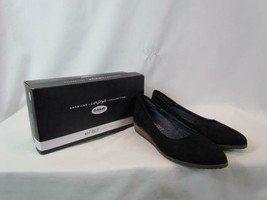 NIB Dr. Scholl&#39;s Life Style Collection Black Wedge Sandal Heel Pointed Toe 7.5M - £36.55 GBP