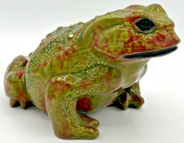 Vintage Arnel&#39;s Ceramic Frog Figurine About 7&quot; x 4.5&quot; SKU227 - £64.45 GBP