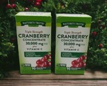 2x Natures Truth TRIPLE STRENGTH 30000mg CRANBERRY Vitamin C 90 Caps Eac... - $27.43