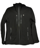 Little Donkey Andy softshell hooded jacket 2 chest zipper pockets black ... - $28.03