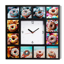 Donuts Yummy Pretty Clock in Fall Summer Winter Spring NEW. only 250 pro... - £25.98 GBP