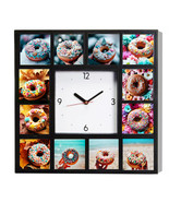 Donuts Yummy Pretty Clock in Fall Summer Winter Spring NEW. only 250 pro... - £25.60 GBP