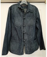Ralph Lauren Jeans Co Chinese Oriental Style Denim Jacket Coat Frog Clos... - £47.22 GBP