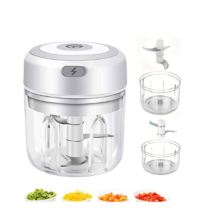 Electric Garlic Grinder Chopper Press Masher Vegetable Food Fruit Meat Crusher - £10.69 GBP