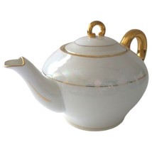 CT Altwasser Teapot Silesia Germany Carl Tielsch Gold Iridescent Lustreware MCM - £50.24 GBP