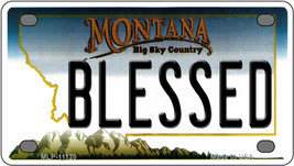Blessed Montana Novelty Mini Metal License Plate Tag - £11.74 GBP