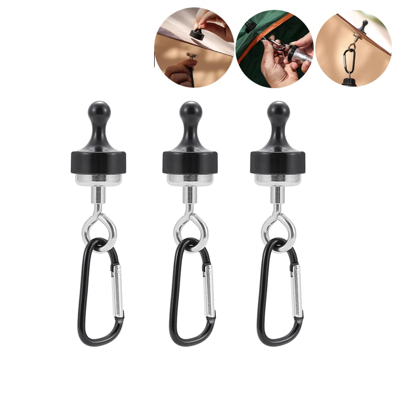 Camping Tent Lights Magnetic Hook Hanging Buckle Hook Tent Canopy Carabiner - £8.71 GBP