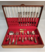 35 Piece Oneida Community Tudor Silver Plate Fortune Flatware Original W... - $70.13