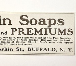 1901 Larkin Soap Buffalo NY Victorian Historical New York Advertisement - $13.50