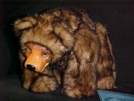 13&quot; Raikes Rocky Grizzly Bear Plush Fully Jointed With Certificate 77/750 Rare - £138.30 GBP