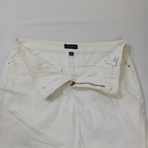 Charter Club Women's White Cotton Blend Rear Slit Denim Skirt Size 10 image 14