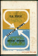 Gator Bowl Ncaa Football Game PROGRAM-12/30/61-PENN STATE-GA TECH-vg - £209.85 GBP