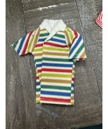Vintage Allan 1964 Original Striped Swim Shirt Barbie Mattel 1960&#39;s Ken’... - $277.49 MXN