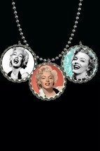 Marilyn Monroe singer   3 piece necklace set lot gift  3 complete necklaces - £6.84 GBP