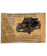 1917 Sandbo Two Compression Starter Advertisement Chas Miller Automobili... - €17,24 EUR
