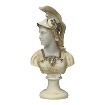 Athene Goddess of Wisdom Athena Minerva Bust Cast Marble Statue Aged Version - £40.13 GBP