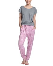 Hanes Womens Cloud Knit Short Sleeve Pajama Set XL - £27.24 GBP