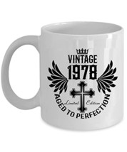 Limited Edition 1978 Cross Coffee Mug 11oz Ceramic Gift For Women, Men 4... - $16.78