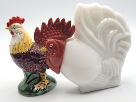 2 Vintage Rooster Chicken Figurines Avon Bottle-EMPTY Farmhouse Collectible - £21.38 GBP