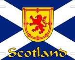 Scotland Flag 2 Wave License Plate Custom Car Bike Motorcycle Custom Tag - $10.99+