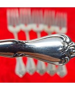 7X Oneida ARBOR ROSE Stainless TRUE ROSE 1881 Rogers Salad Forks Flatware - $32.24 CAD