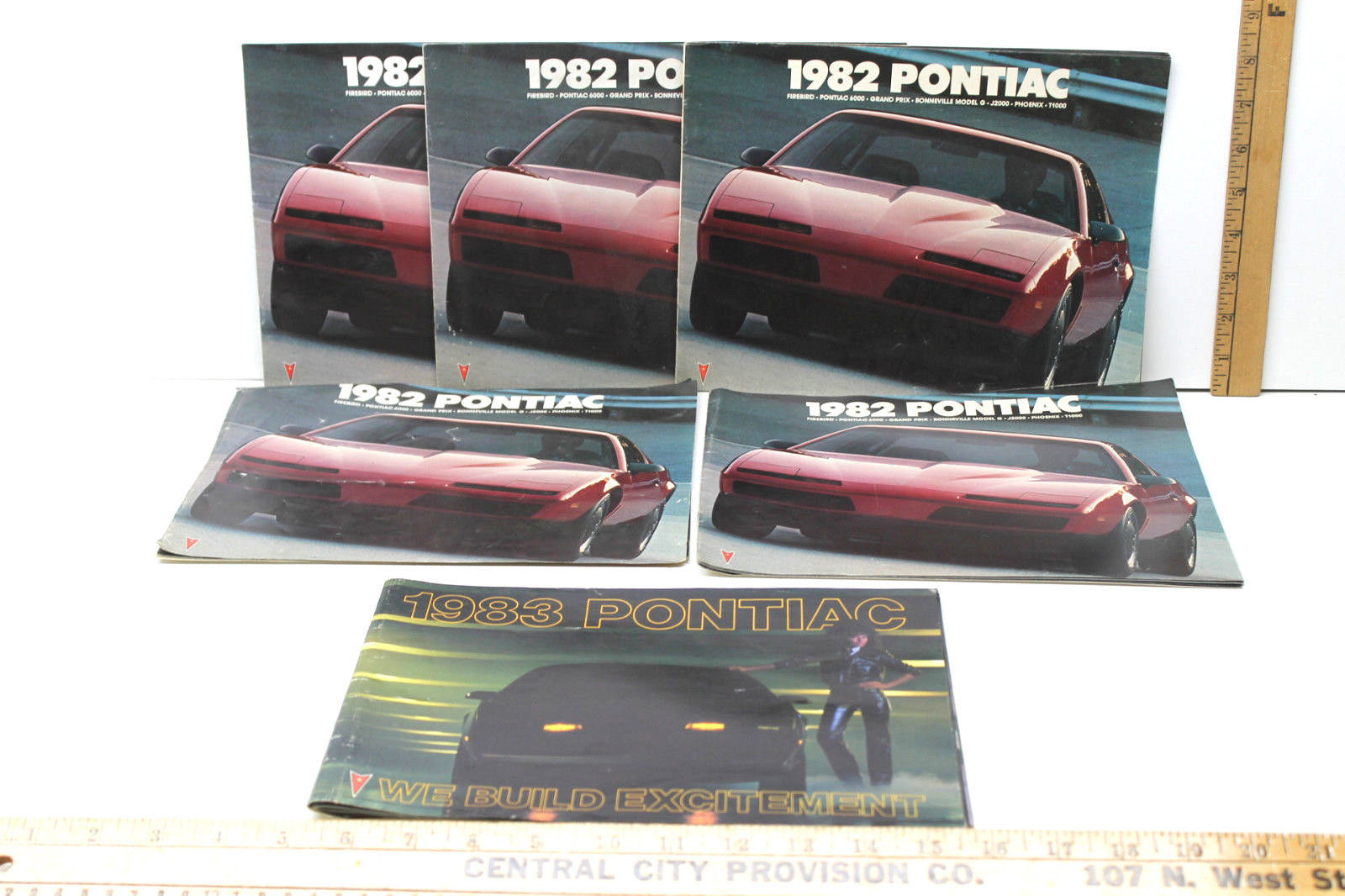 6 pc 1982 1983 Pontiac Dealer Promotion Brochure Bonneville+Phoenix+2000 Coupe - $41.13