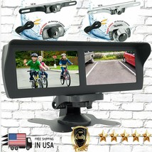 2x 95BK-95CH Waterproof Night Cam + 4.3&quot; Double Screens Vehicle Security... - $64.99