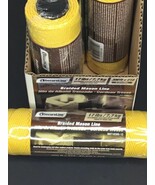 3 Rolls SecureLine 300&#39; x #18 Yellow Braided Mason Line 17 lb (FREE SHIP... - $20.09 CAD