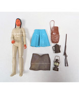 Marx Princess Wildflower Indian Girl, Johnny West Action Figure Doll Acc... - $25.00