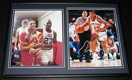 Doc Rivers Signed Framed 12x18 Photo Display All Star Game w/ Michael Jordan - £71.21 GBP