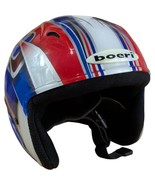 Boeri MEDIUM Snowboard Ski Helmet USA Red White Blue Snowboarding - $57.02 CAD