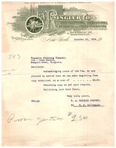 Antico Fattura F.A.Ringler Stampa New York Città 1924 - $39.11