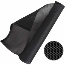 Black Subwoofer Speaker Grill Cloth, 55&quot;X20&quot; Stereo Fabric Replacement For Home  - £18.89 GBP
