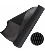 Black Subwoofer Speaker Grill Cloth, 55&quot;X20&quot; Stereo Fabric Replacement F... - £18.82 GBP