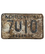 Vintage 1941 Kentucky Jessamine County KY License Plate 7U10 6&quot; x 9.5&quot; - $33.25