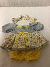 Handmade Dress Bloomers & Bows For 16-18 Inch Cabbage Patch Kids Girl Dolls - $28.50