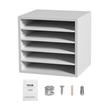 Literature Organizers, 5 Compartments Office Mailbox with Adjustable She... - $50.87