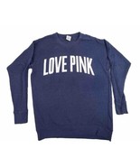Pink Victoria&#39;s Secret Women&#39;s Blue Sweater Logo “LOVE PINK” Size XS - £13.21 GBP