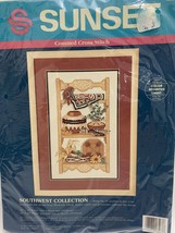 SUNSET Counted Cross Stitch Kit SOUTHWEST COLLECTION #13567 New Sealed - £15.76 GBP