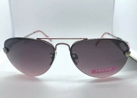 NWT Foster Grant &quot;SMIRK ARM” Aviator Rose Pink Women&#39;s Trend Sunglasses Heart - £8.11 GBP