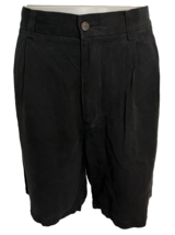 Tommy Bahama Black Silk Pleated Front Shorts size 34 - $23.74