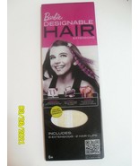 Barbie Designable Hair Extensions 8 Extensions 2 Hair Clips - £11.11 GBP