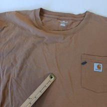 Carhartt K87 BRN Men's Brown Cotton Short Sleeve T-Shirt Size 4XL Chest 64" image 5