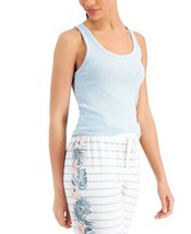 Jenni by Jennifer Moore Womens Basic Solid Ribbed Tank Top Ether Size Medium - £17.52 GBP